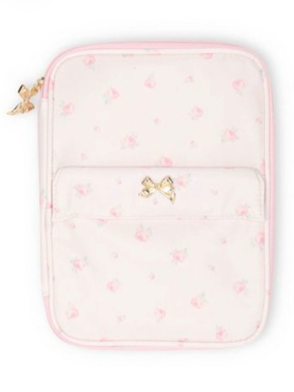 LoveShackFancy Pink Floral Tech Organizer Cable Pouch New With Tags